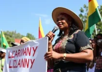 comício de Tainah e Liziany